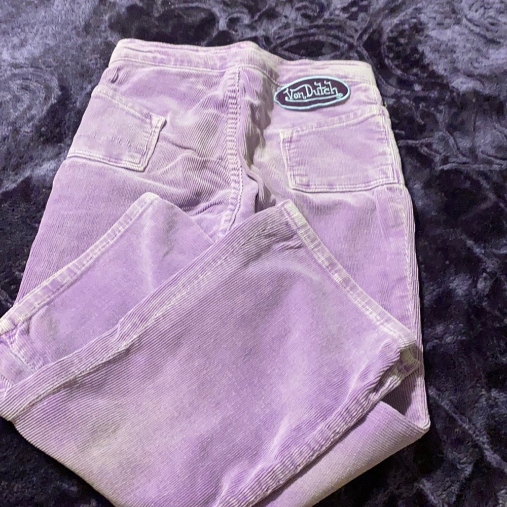 Von Dutch lavender corduroy jeans